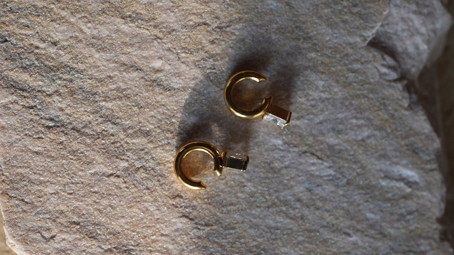 Square Bijou Earcuff