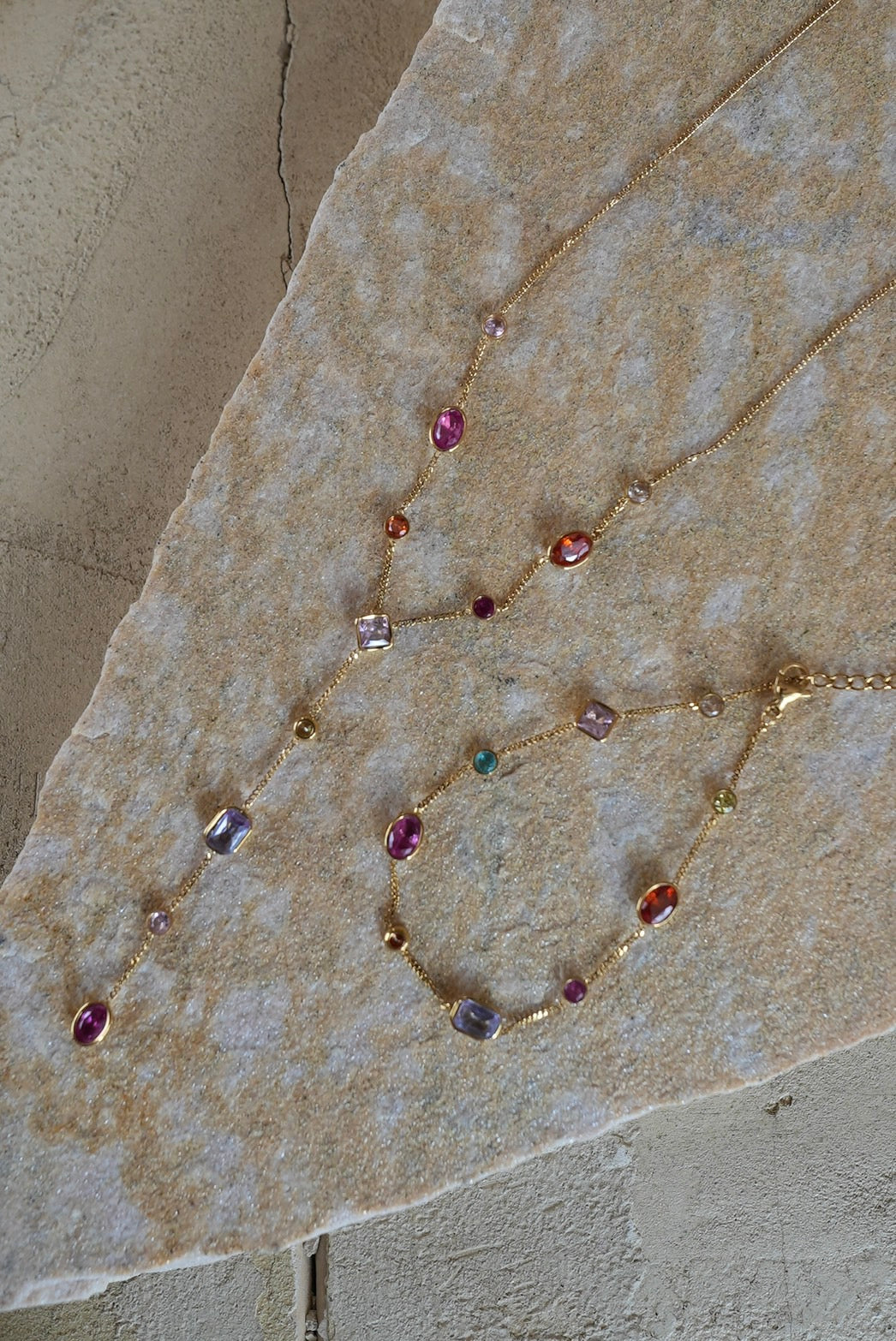 Multi Color Bijou Necklace