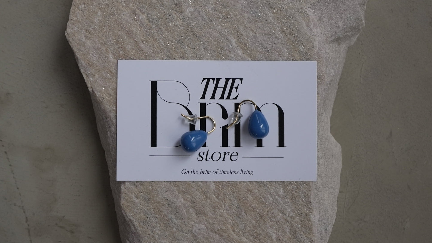 ブルードロップピアス