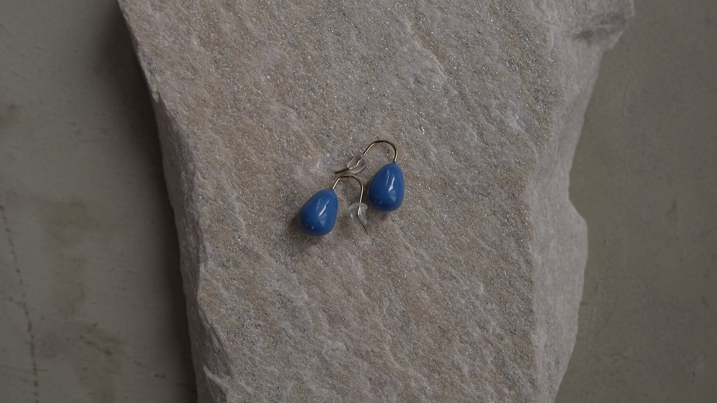 ブルードロップピアス