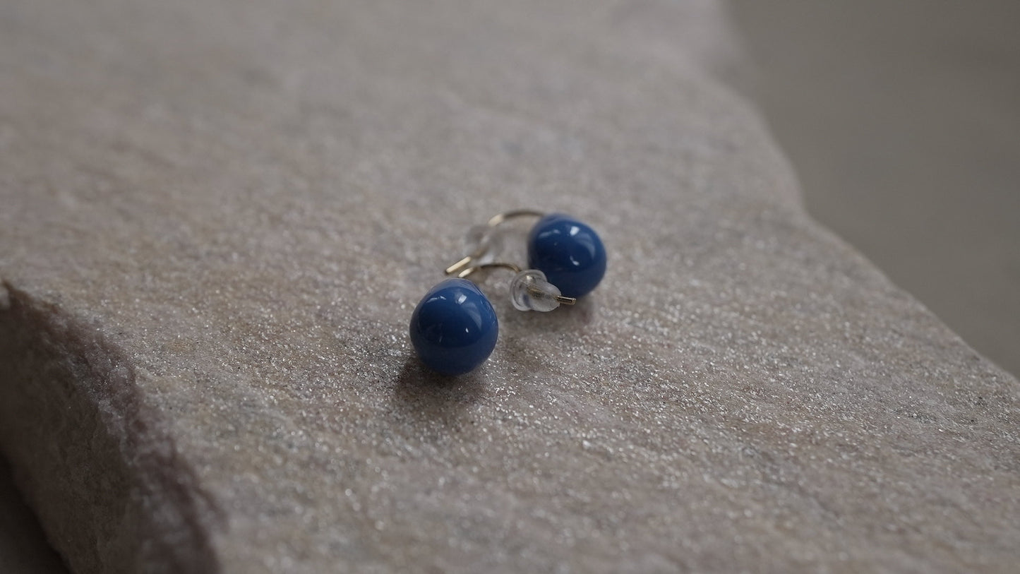 ブルードロップピアス