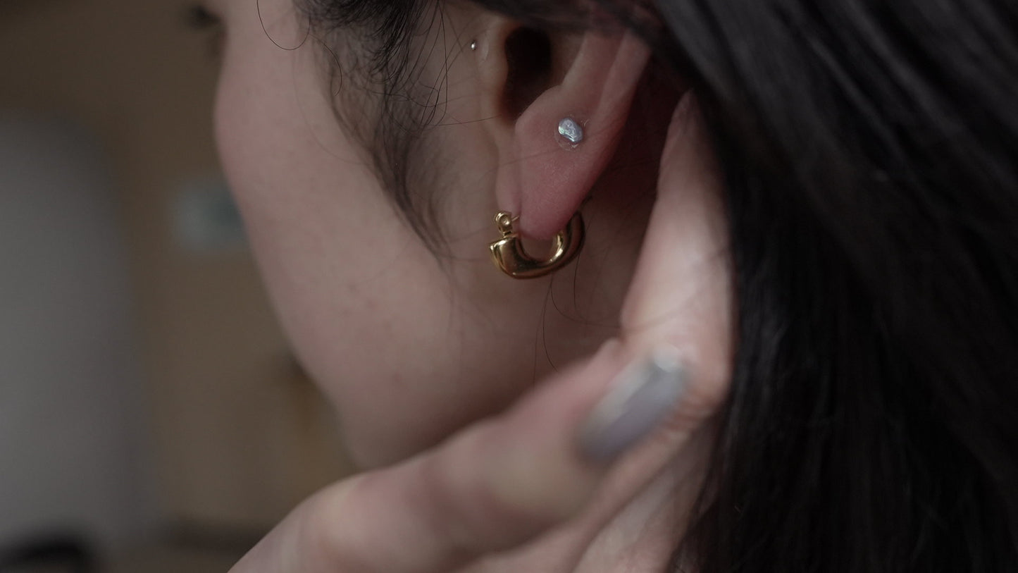 ミニUフープピアス