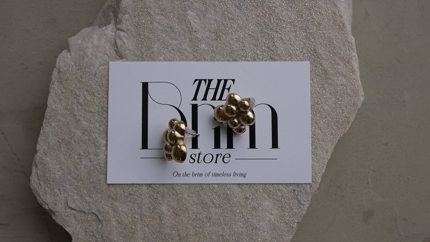 ゴールドバブルピアス