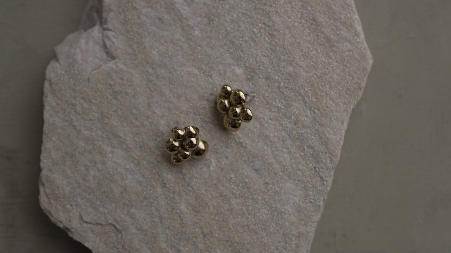 ゴールドバブルピアス