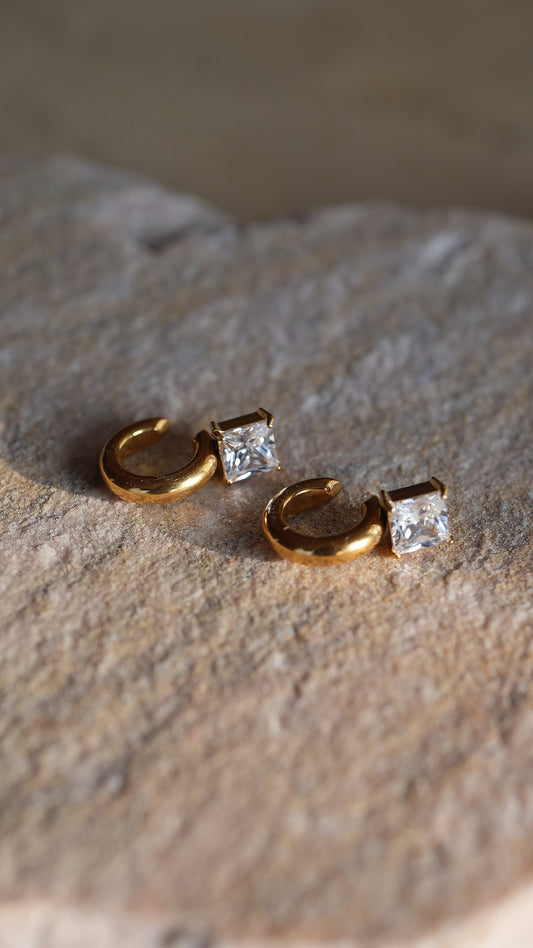 Square Bijou Earcuff